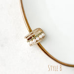 Cerise Pearly Ear Cuff - 3 Styles-Earrings-The Songbird Collection