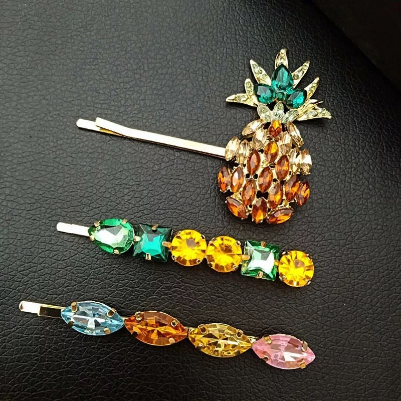 Pineapple 🍍 Glitz Hair Pin Set - 11 LEFT!! - The Songbird Collection 