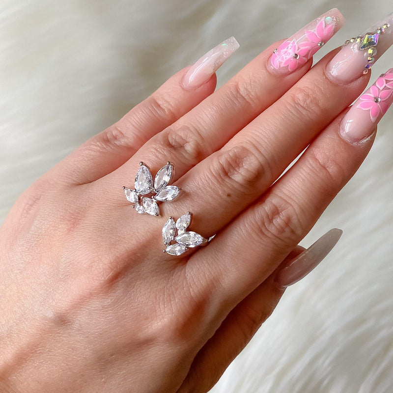 Radiance Open Petal Ring-Rings-The Songbird Collection