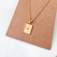 North Star Signet Necklace-Necklaces-The Songbird Collection