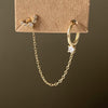 Ava Chain Link Huggie Earring-Earrings-The Songbird Collection