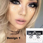 Metallic Face Temporary Tattoo Jewels - 11 Designs LOW STOCK!! - The Songbird Collection 