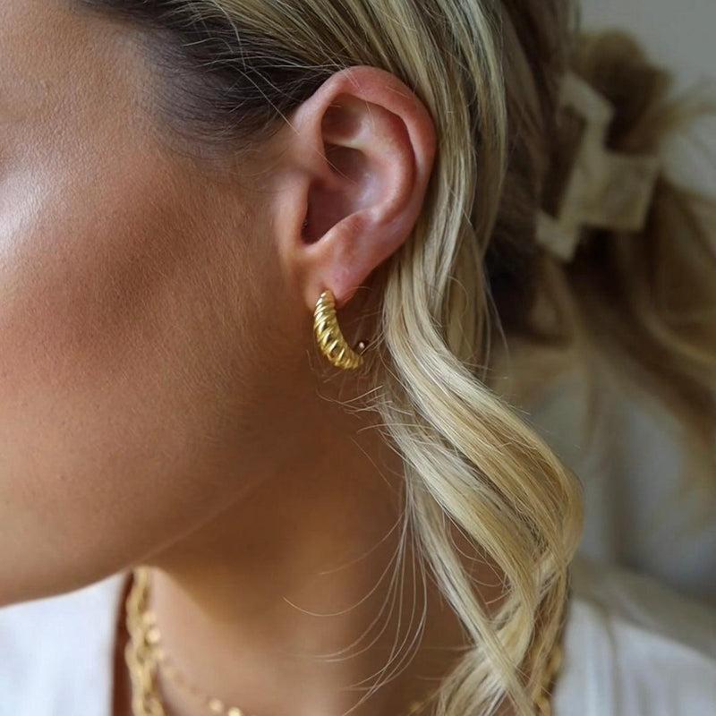 Emile Croissant Earrings-Earrings-The Songbird Collection