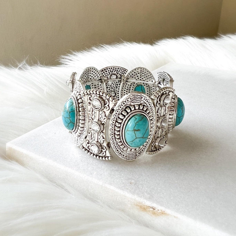 Toria Turquoise Bracelet - The Songbird Collection 