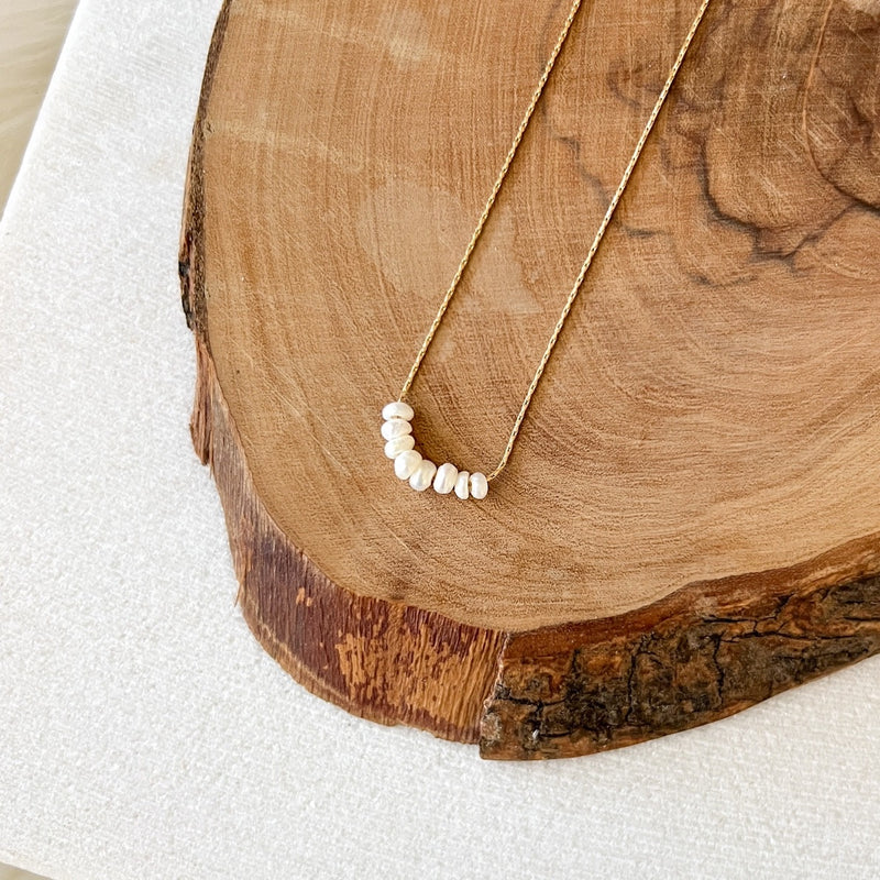 Amerie Pearl Seed Beads Necklace - NOW IN SILVER TOO!