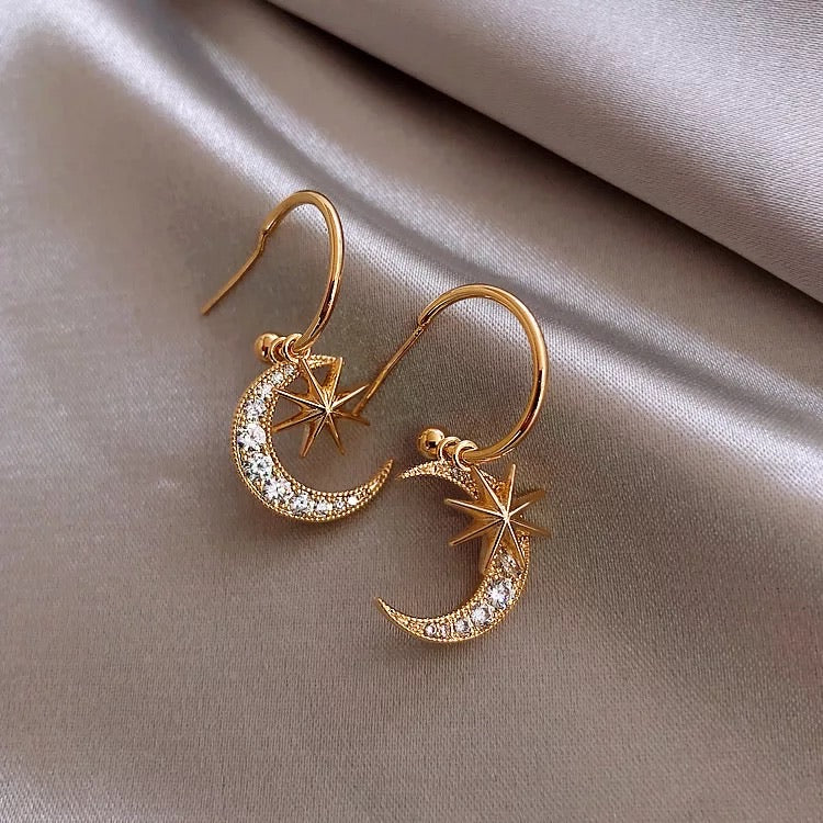 Moonlight Whisper Earrings - The Songbird Collection 
