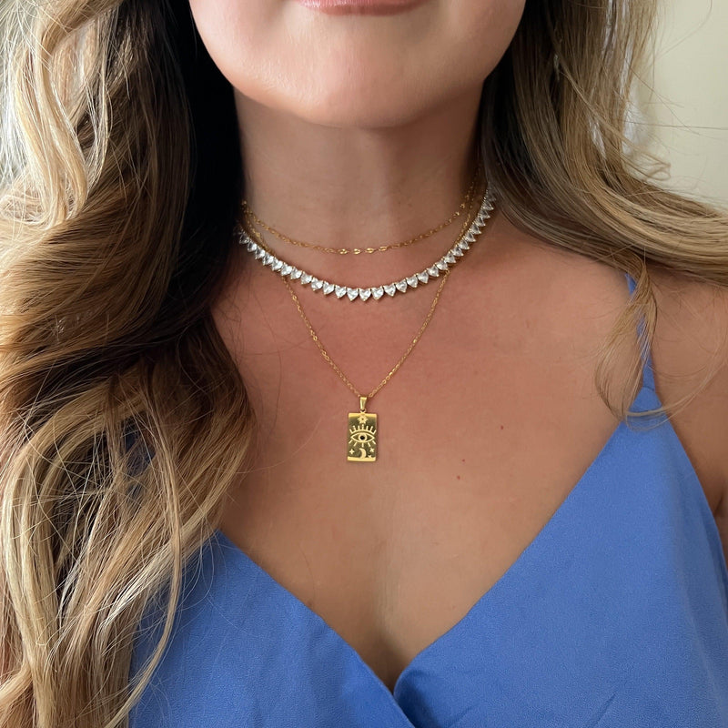 Third Eye Chakra Signet Necklace-Necklaces-The Songbird Collection
