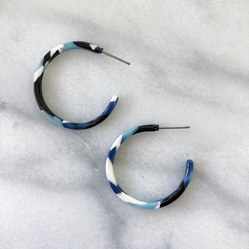 Santa Monica Acetate Earrings - 5 COLORS! - The Songbird Collection 