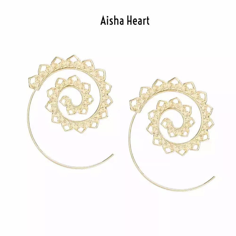 Aisha Swirl Earrings - 4 Bohemian Styles LOW STOCK! - The Songbird Collection 