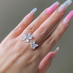 Radiance Open Petal Ring-Rings-The Songbird Collection