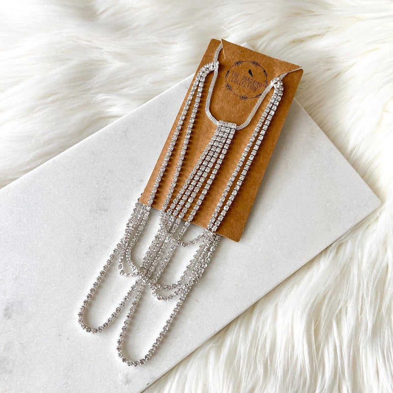 Drippin Glam Rhinestone Leg Chain - The Songbird Collection 