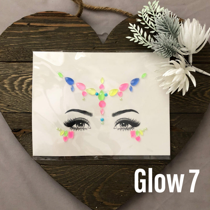 Glow in the Dark Face Gems - 14 NEW Designs for 2020! - The Songbird Collection 