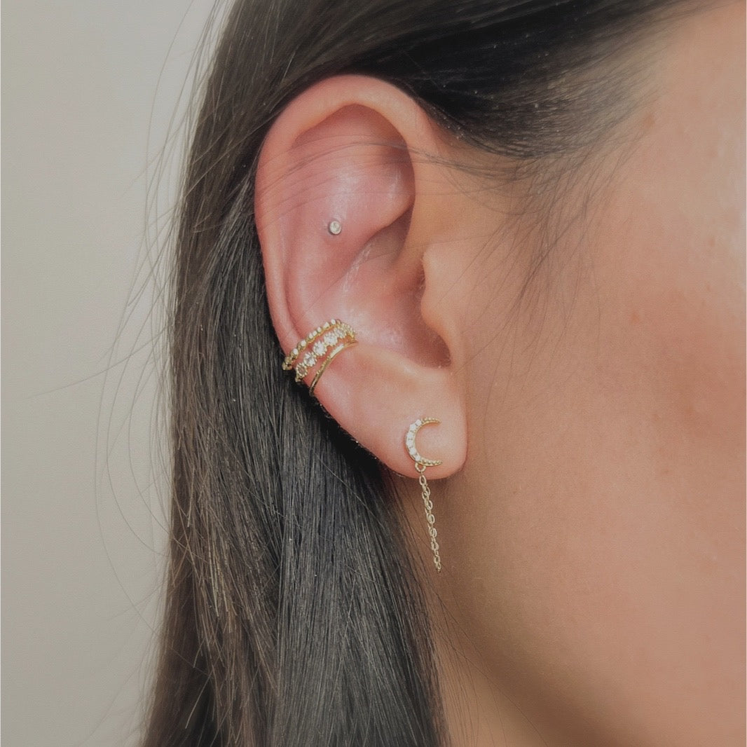 Celaena Ear Cuff-Earrings-The Songbird Collection