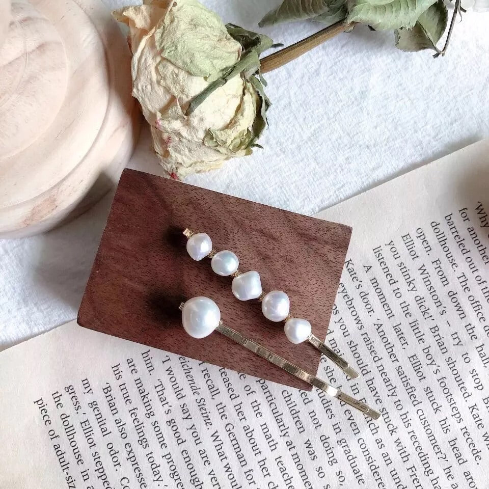 Handmade Freshwater Pearl Hair Pins - LOW STOCK! - The Songbird Collection 