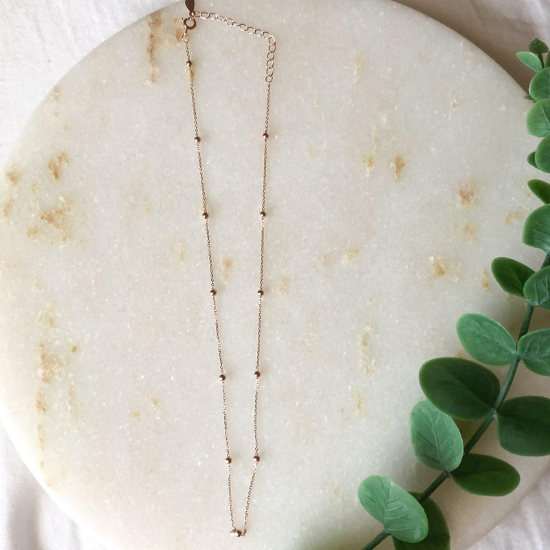 Satellite Beads 925 Sterling Silver Choker - The Songbird Collection 