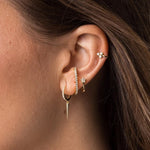 Layla Earlobe Hugger Earrings 925 Sterling Silver - The Songbird Collection 