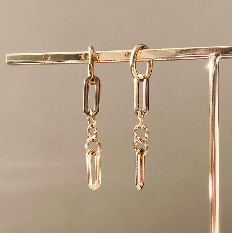 Chelsea Chain Link Earrings-Earrings-The Songbird Collection