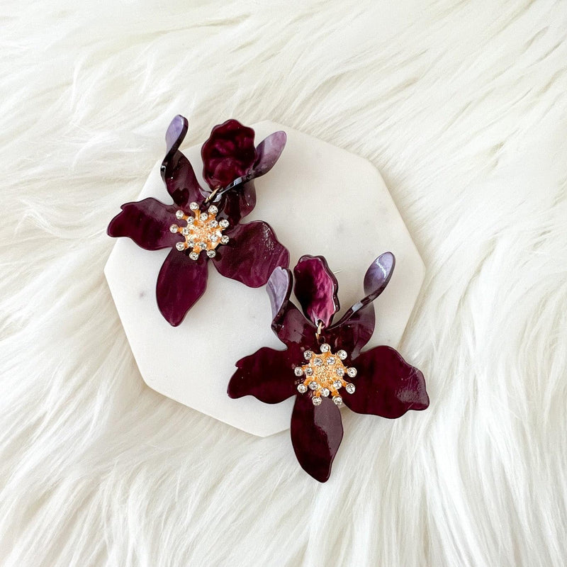 Rue Flower Earrings - 17 COLORS! - The Songbird Collection 