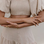 Kassia Block Chain Bracelet-Bracelets-The Songbird Collection