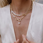 Amara Freshwater Pearl Necklace-Necklaces-The Songbird Collection