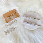 GODDESS, BLESSED, $$$$ Rhinestone Hair Pins - The Songbird Collection 
