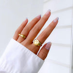 Irregular Wavy Ring-Rings-The Songbird Collection