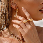 Emile Croissant Earrings-Earrings-The Songbird Collection
