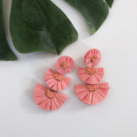 Bellini Raffia Statement Earrings - 10 Colors LOW STOCK! - The Songbird Collection 