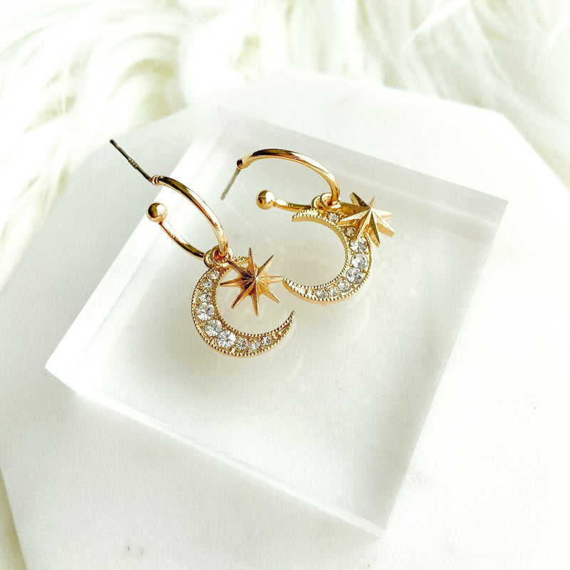 Moonlight Whisper Earrings - The Songbird Collection 