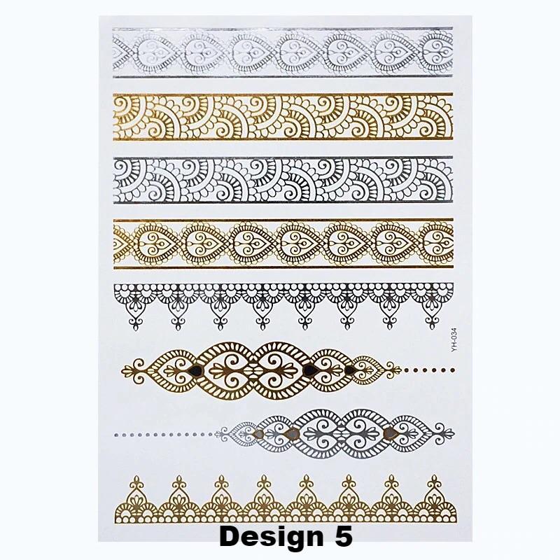 Metallic Temporary Tattoos - 6 Designs LOW STOCK! - The Songbird Collection 