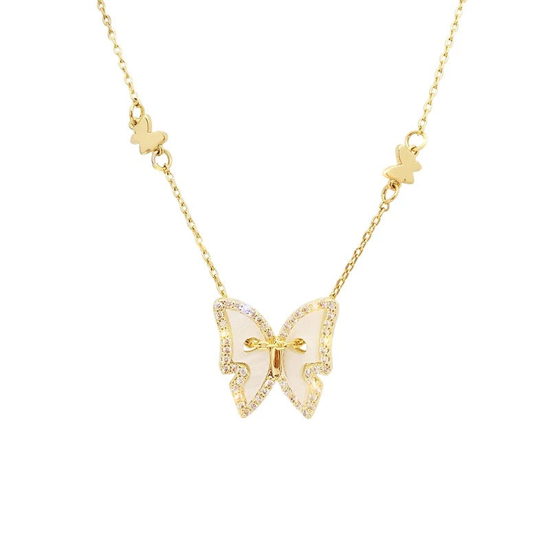 Chrysalis Butterfly Choker-Necklaces-The Songbird Collection