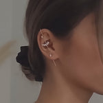 Crystal Bliss Ear Hook / Ear Cuff-Earrings-The Songbird Collection