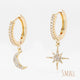 SMALL Gold (micropave studded hoops)