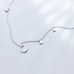 Lune et étoiles Sterling Silver Choker - RESTOCKED! - The Songbird Collection 