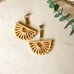 Costa Rica Wooden Statement Earrings - 7 LEFT - The Songbird Collection 