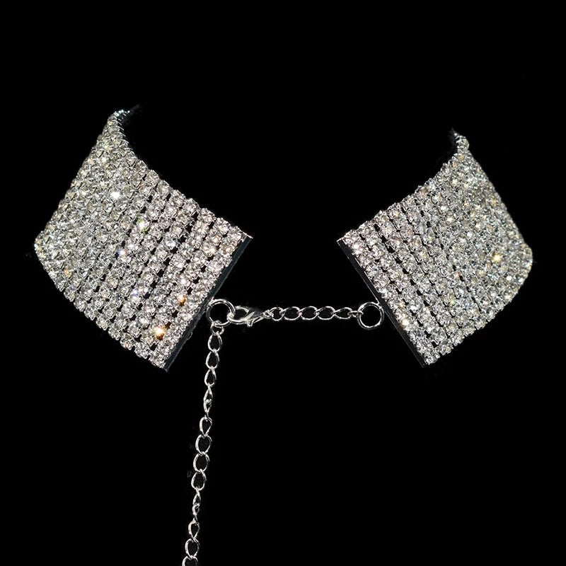 Reina Rhinestone Choker - 4 Sizes! - The Songbird Collection 