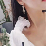Amber Leaf Earrings - The Songbird Collection 