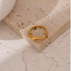 Irregular Wavy Ring-Rings-The Songbird Collection