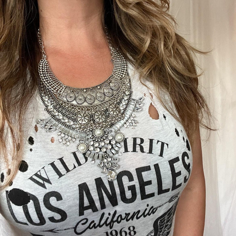 Calypso Maxi Statement Necklace-Necklaces-The Songbird Collection