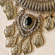 Antique Gold + Black Stone