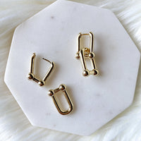 Bar-Belle Chain Link Earrings - Get that Celebrity Look! - The Songbird Collection 