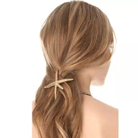 Sea Star Hair Clip - Gold RESTOCKED!! - The Songbird Collection 