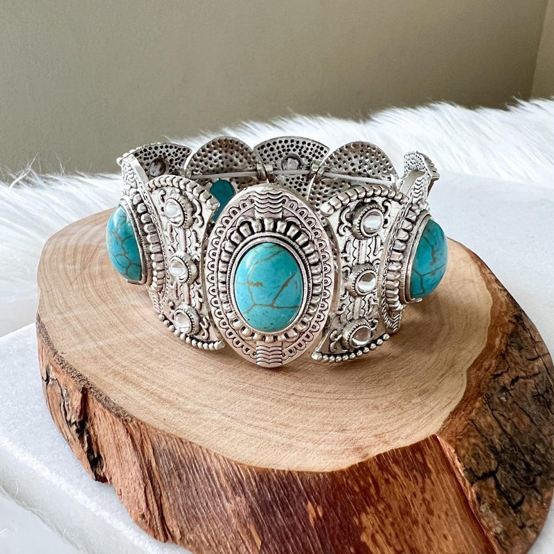 Toria Turquoise Bracelet - The Songbird Collection 