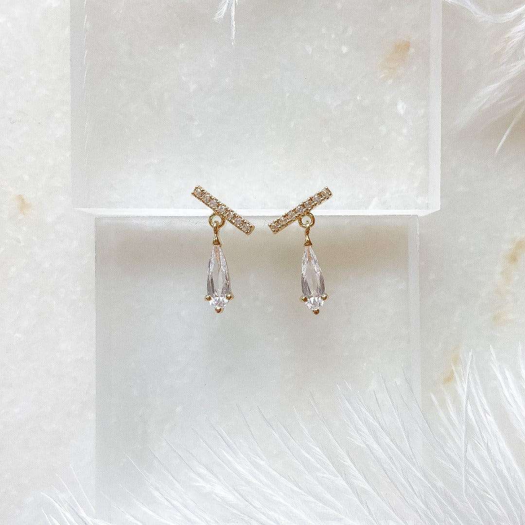 Liara Mini Crystal Drop Earrings - RESTOCKED! - The Songbird Collection 