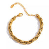 Kassia Block Chain Bracelet-Bracelets-The Songbird Collection