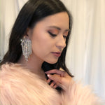 Rhinestone Heart Tassel Earrings - 4 Colors- LOW STOCK! - The Songbird Collection 