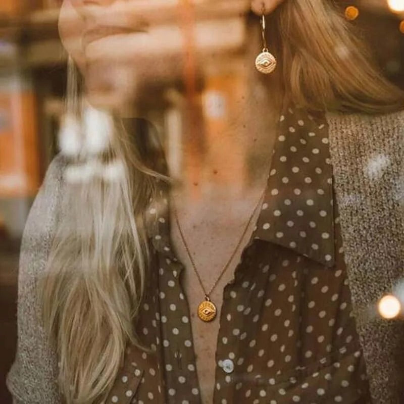 The Golden Eye Hoop Earrings - 6 LEFT!! - The Songbird Collection 