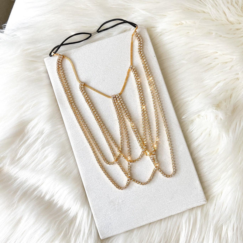 Drippin Glam Rhinestone Leg Chain - The Songbird Collection 