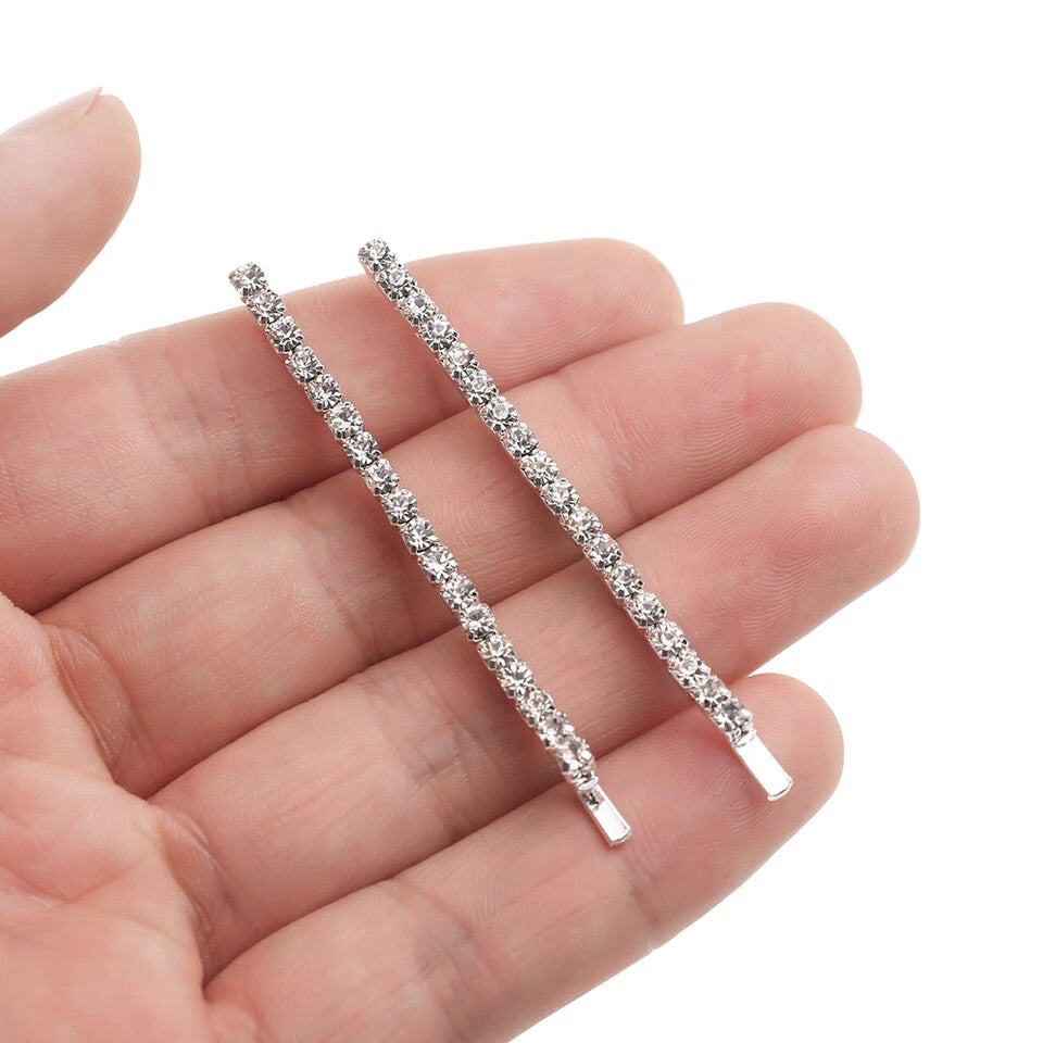 Double Rhinestone Hair Pin Set - 3 Sizes Selling Fast! - The Songbird Collection 