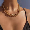 La Cubana Chunky Chain Necklace-Necklaces-The Songbird Collection